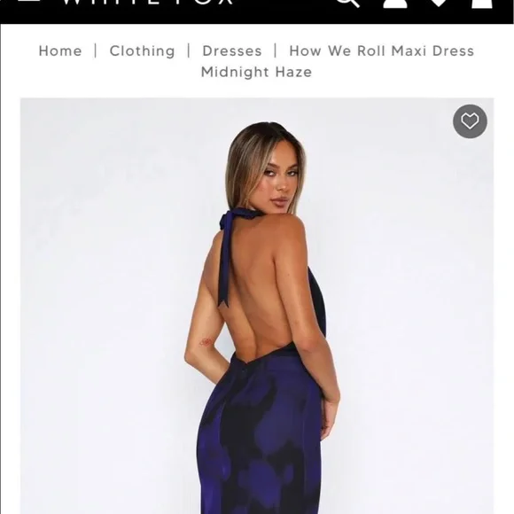 White Fox How We Roll Dress - Picture 1 of 5